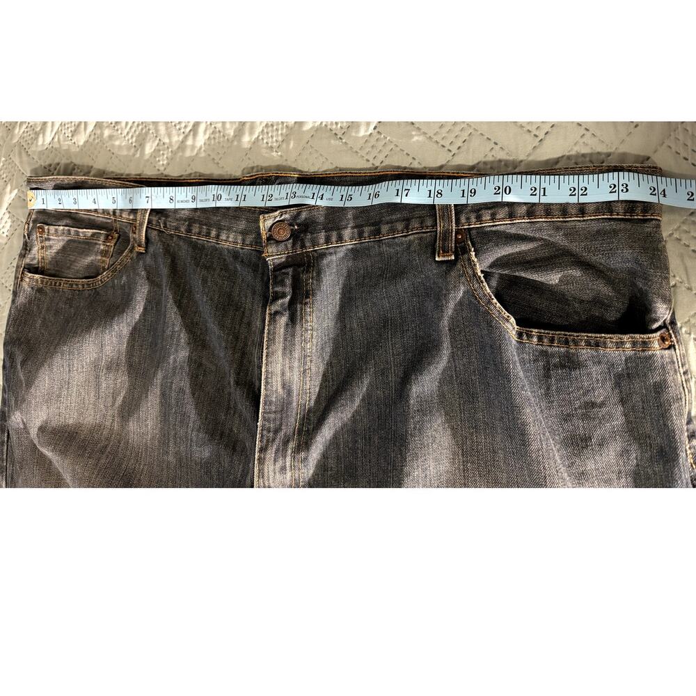 Levi Mens Faded Blue classic fit jeans big and tall waist 48" and inseam 32" - Picture 7 of 9
